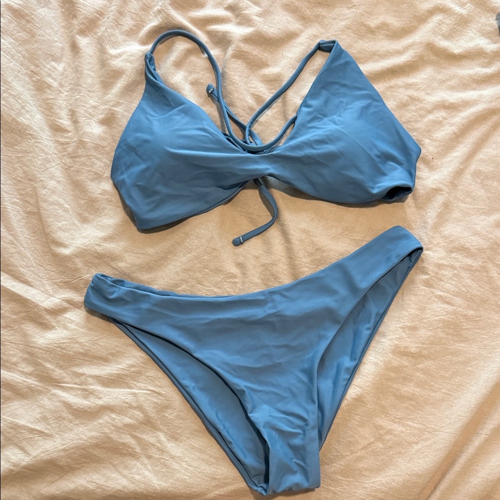 Zaful Blue Women's Bikini Set